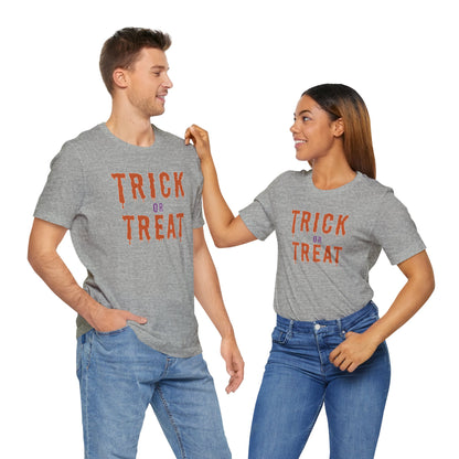 Halloween Trick or Treat Tee, T-Shirt, Spooky Outfit, Fall Festivities, Halloween Costume, October Celebration