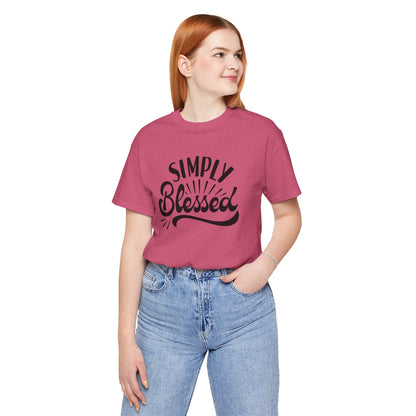 Simply Blessed Jersey Tee - Comfortable & Meaningful T-Shirt for Everyday Wear