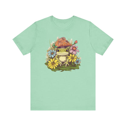 Cute Frog and Flower Unisex Jersey Tee