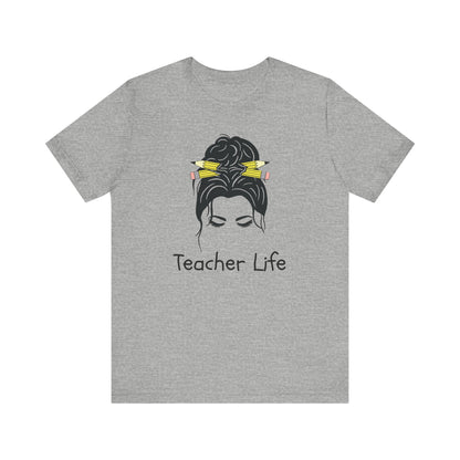 Teacher Life Jersey Tee - Comfortable and Stylish Gift for Educators