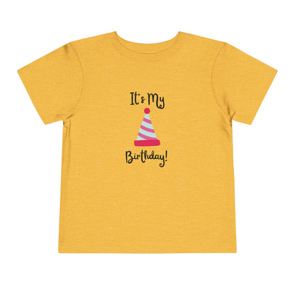Birthday Party Toddler Tee - "It's My Birthday!"