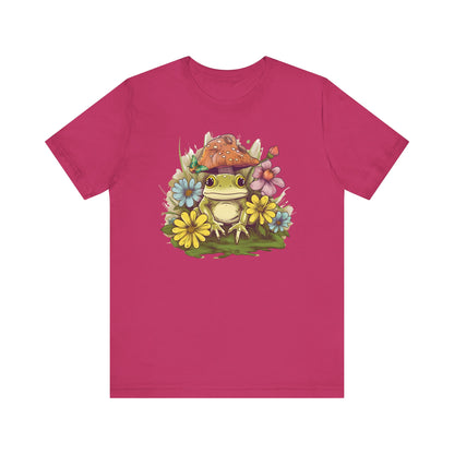 Cute Frog and Flower Unisex Jersey Tee