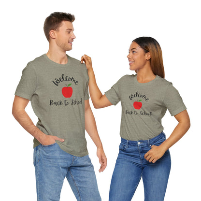 Back to School Tee, Welcome Back to School T-Shirt, Unisex Jersey Shirt, Teacher Gift, Student Fashion, Kids School Outfit
