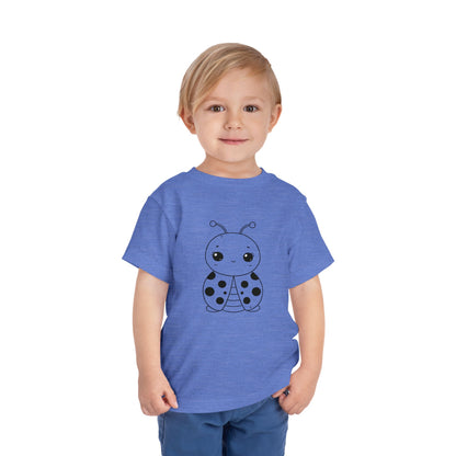 Cute Ladybug Toddler Tee - Fun and Playful Short Sleeve Shirt for Kids