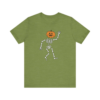 Halloween Skeleton Tee, Fun T-Shirt for Fall Celebrations, Spooky Season Outfit, Perfect for Costume Parties, Trick or Treat Events