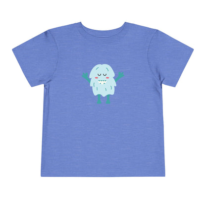 Cute Monster Toddler Short Sleeve Tee - Adorable Playful Shirt for Kids