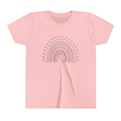 Kids Rainbow Art Short Sleeve Tee - Fun & Colorful Design