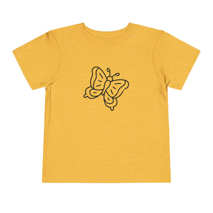 Butterfly Toddler Tee - Cute Kids Short Sleeve Shirt for Playtime and Gifts