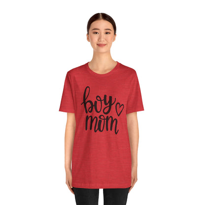 Boy Mom Graphic Tee -Jersey Short Sleeve T-Shirt