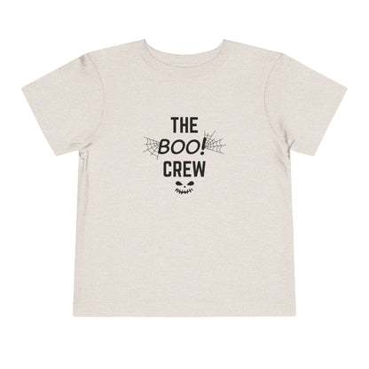 Toddler Halloween Tee, Cute Boo Crew T-Shirt for Kids, Spooky Halloween Outfit, Halloween Party Apparel, Kids Short Sleeve Shirt