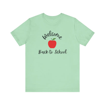 Back to School Tee, Welcome Back to School T-Shirt, Unisex Jersey Shirt, Teacher Gift, Student Fashion, Kids School Outfit