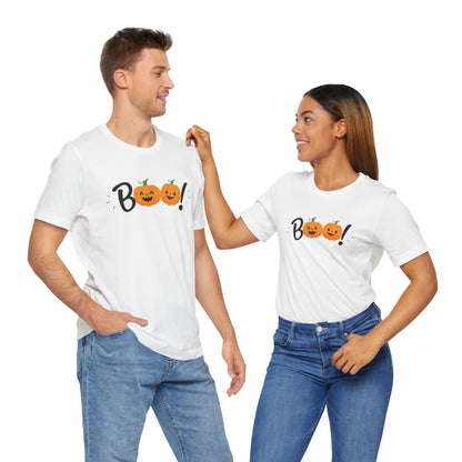 Boo Halloween T-Shirt, Funny Tee, Cute Pumpkin Top, Halloween Costume, Spooky Holiday Shirt