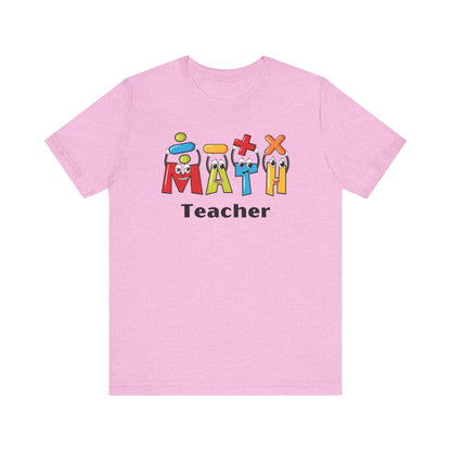 Fun Math Teacher Unisex Jersey Short Sleeve Tee - Perfect for Classroom and Gifts