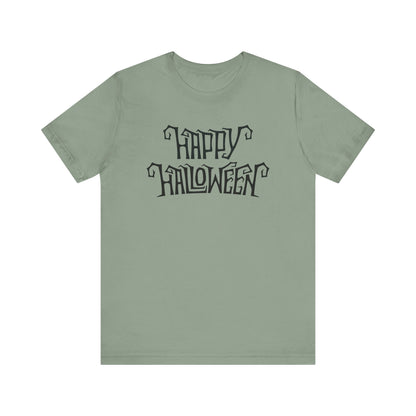 Happy Halloween Tee, Spooky Graphic Shirt, Festive Fall Apparel, Halloween Costume Top, Halloween Party Wear