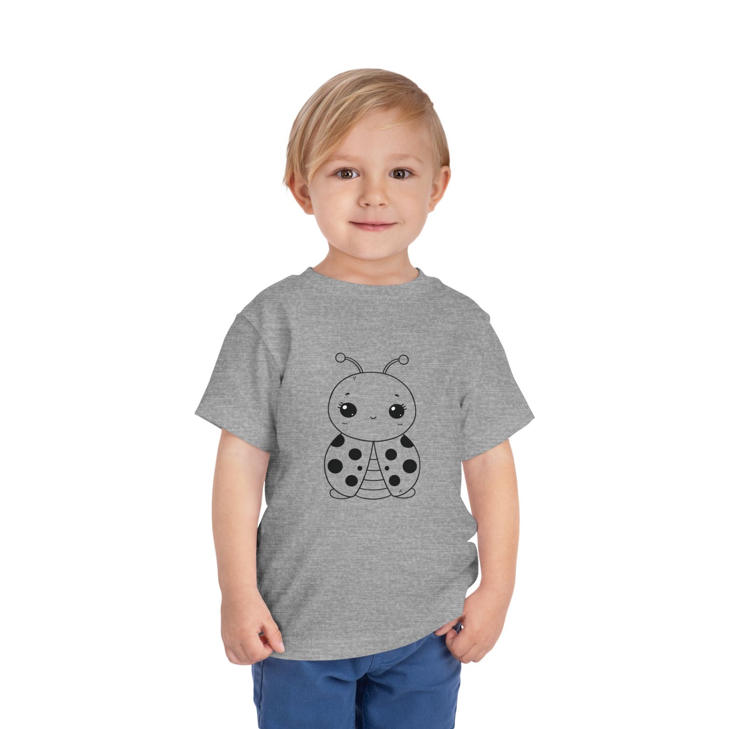 Cute Ladybug Toddler Tee - Fun and Playful Short Sleeve Shirt for Kids