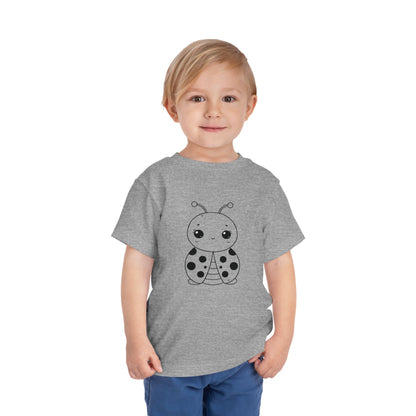 Cute Ladybug Toddler Tee - Fun and Playful Short Sleeve Shirt for Kids