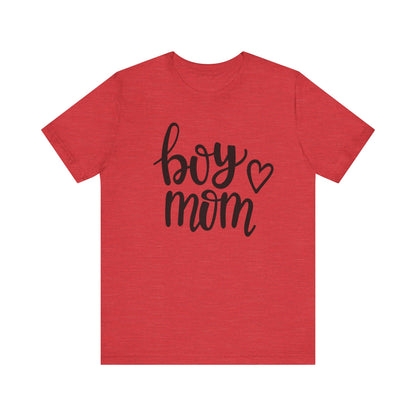 Boy Mom Graphic Tee -Jersey Short Sleeve T-Shirt