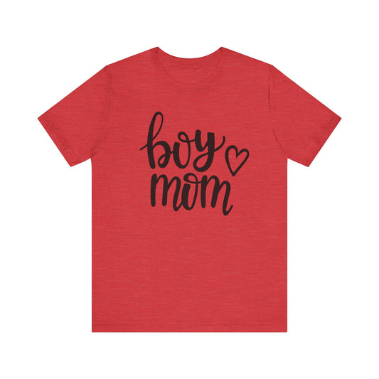 Boy Mom Graphic Tee -Jersey Short Sleeve T-Shirt
