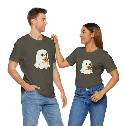 Cute Ghost Halloween Tee, Halloween Shirt, Spooky Season Top, Pumpkin Lover Gift, Casual Fall Wear, Halloween Outfits