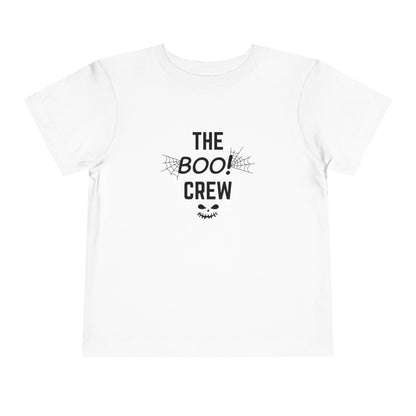 Toddler Halloween Tee, Cute Boo Crew T-Shirt for Kids, Spooky Halloween Outfit, Halloween Party Apparel, Kids Short Sleeve Shirt
