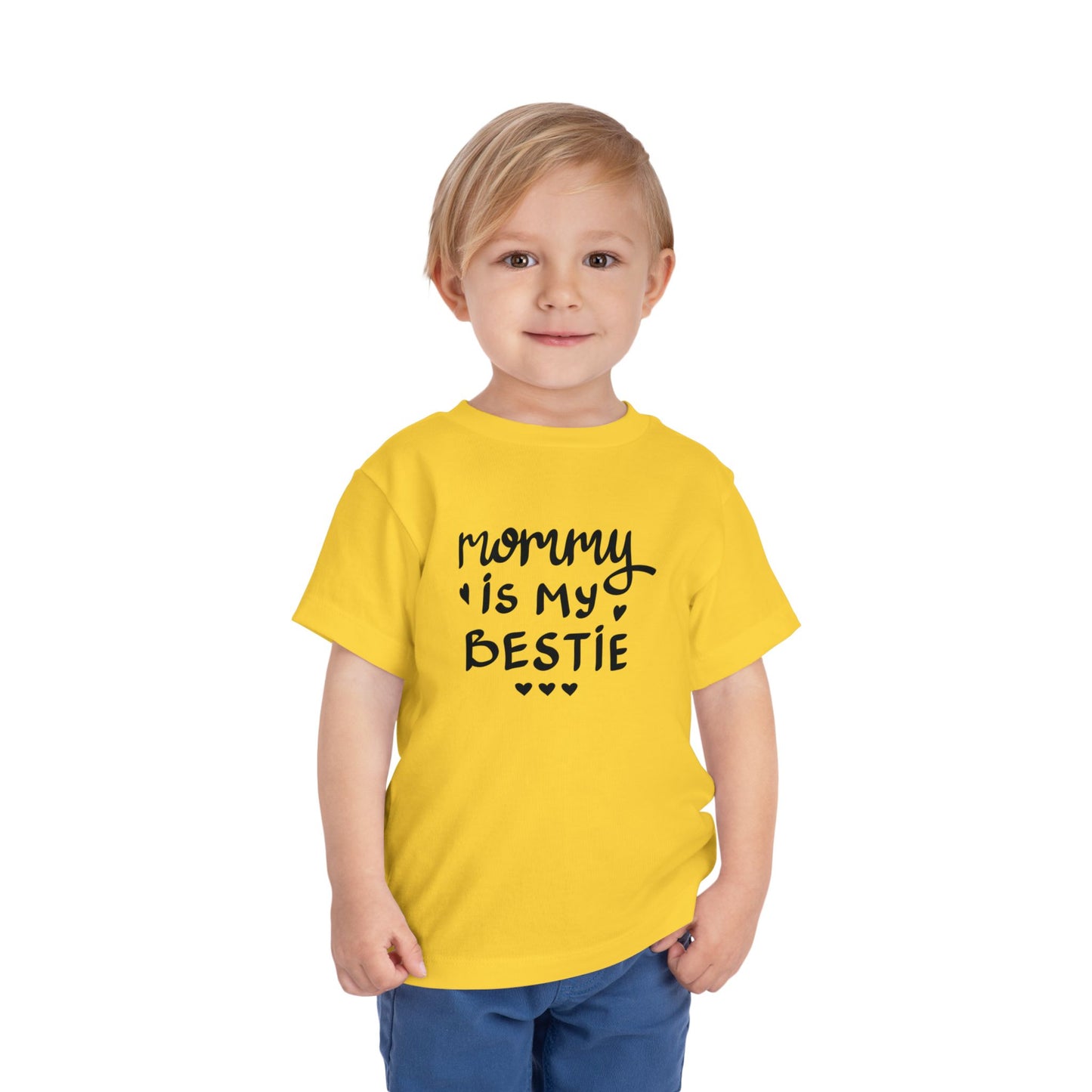 Mommy's Bestie Toddler Tee - Cute Short Sleeve T-Shirt for Little Ones
