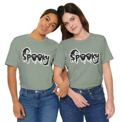 Spooky Halloween T-Shirt, Graphic Tee, Ghoulish Fun Apparel, Perfect for Halloween Parties, Costume Events, Trick or Treat