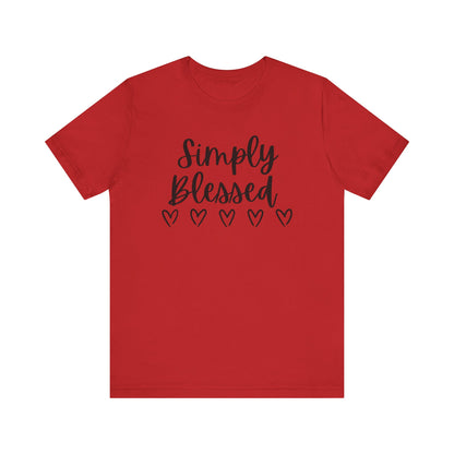 Simply Blessed T-Shirt - Soft Short Sleeve Tee for Everyday Wear