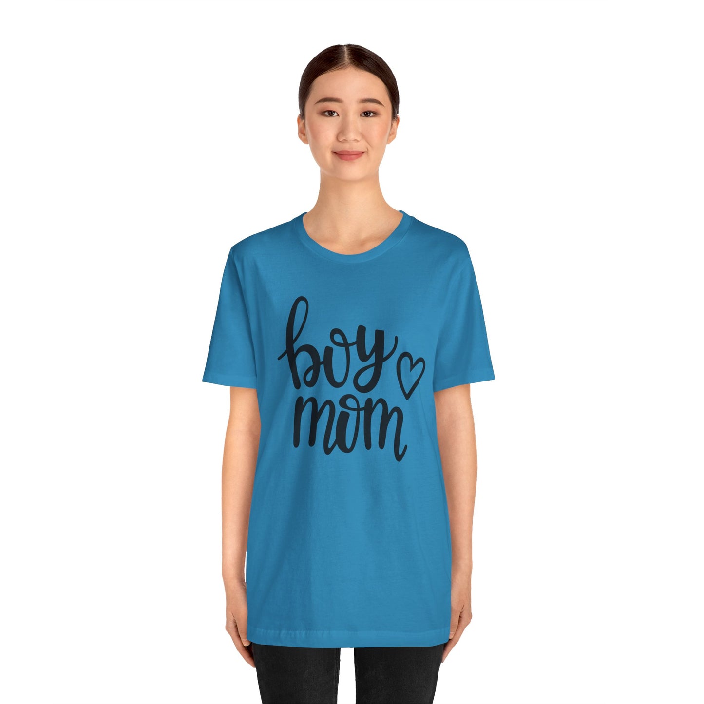 Boy Mom Graphic Tee -Jersey Short Sleeve T-Shirt