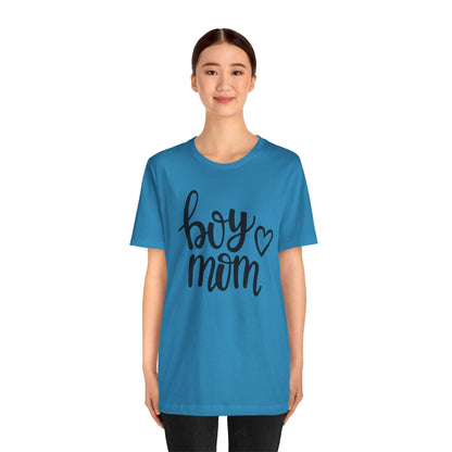 Boy Mom Graphic Tee -Jersey Short Sleeve T-Shirt