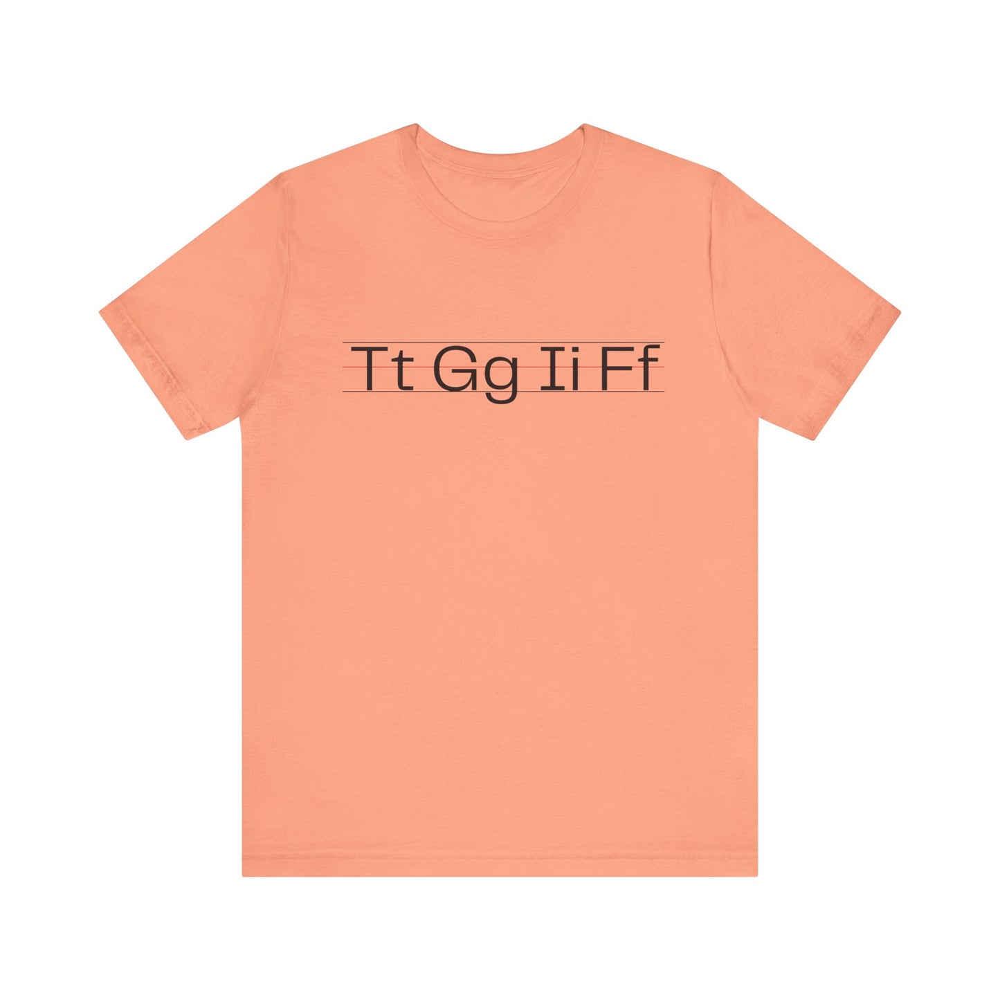 Stylish ABC Typography Unisex Tee | Casual T-Shirt, Lettering Top, Graphic Shirt, Unique Gift for Teachers, Everyday Wear
