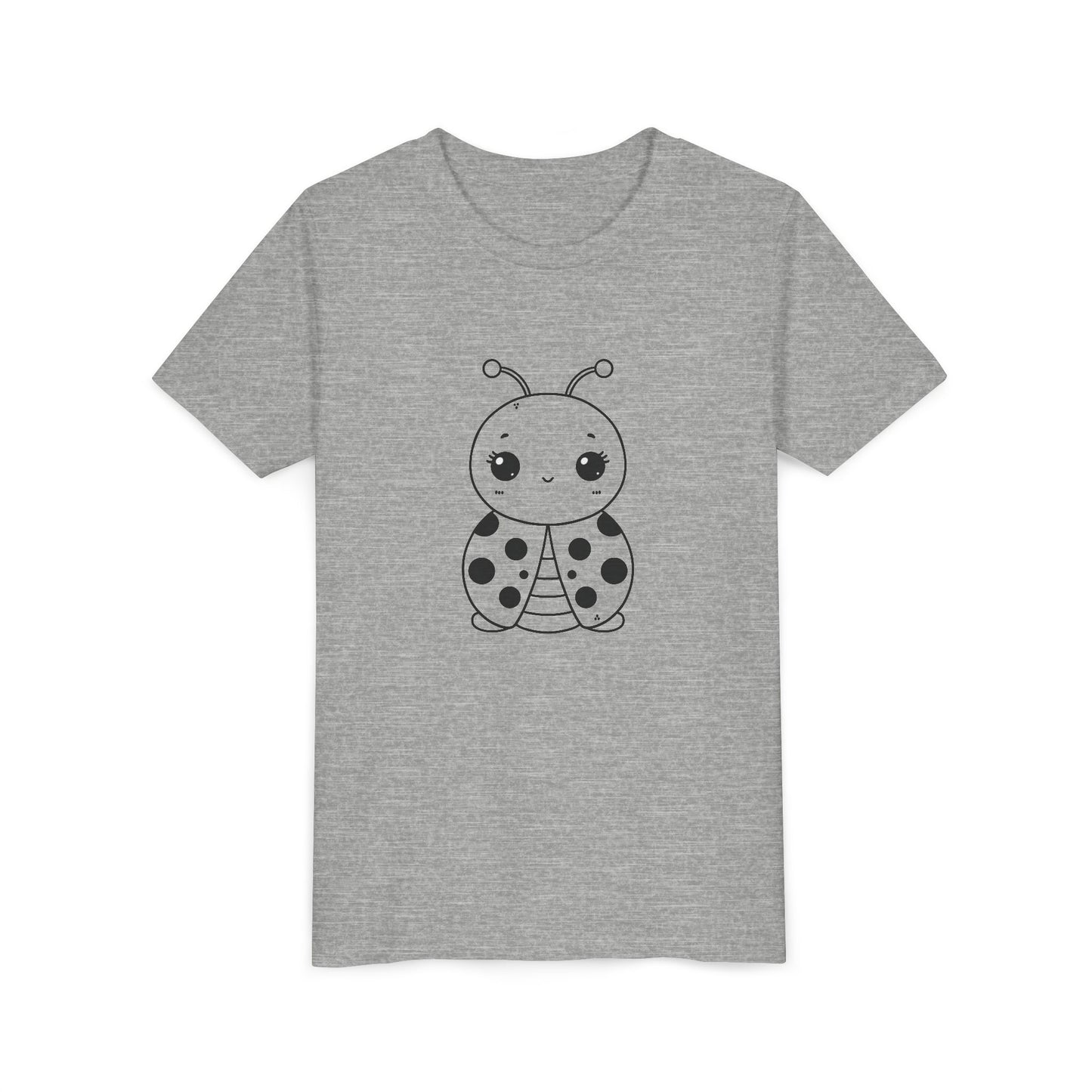 Cute Ladybug Youth Short Sleeve Tee - Perfect for Kids' Playtime!