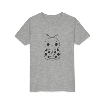 Cute Ladybug Youth Short Sleeve Tee - Perfect for Kids' Playtime!
