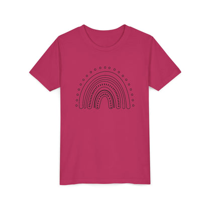 Kids Rainbow Art Short Sleeve Tee - Fun & Colorful Design