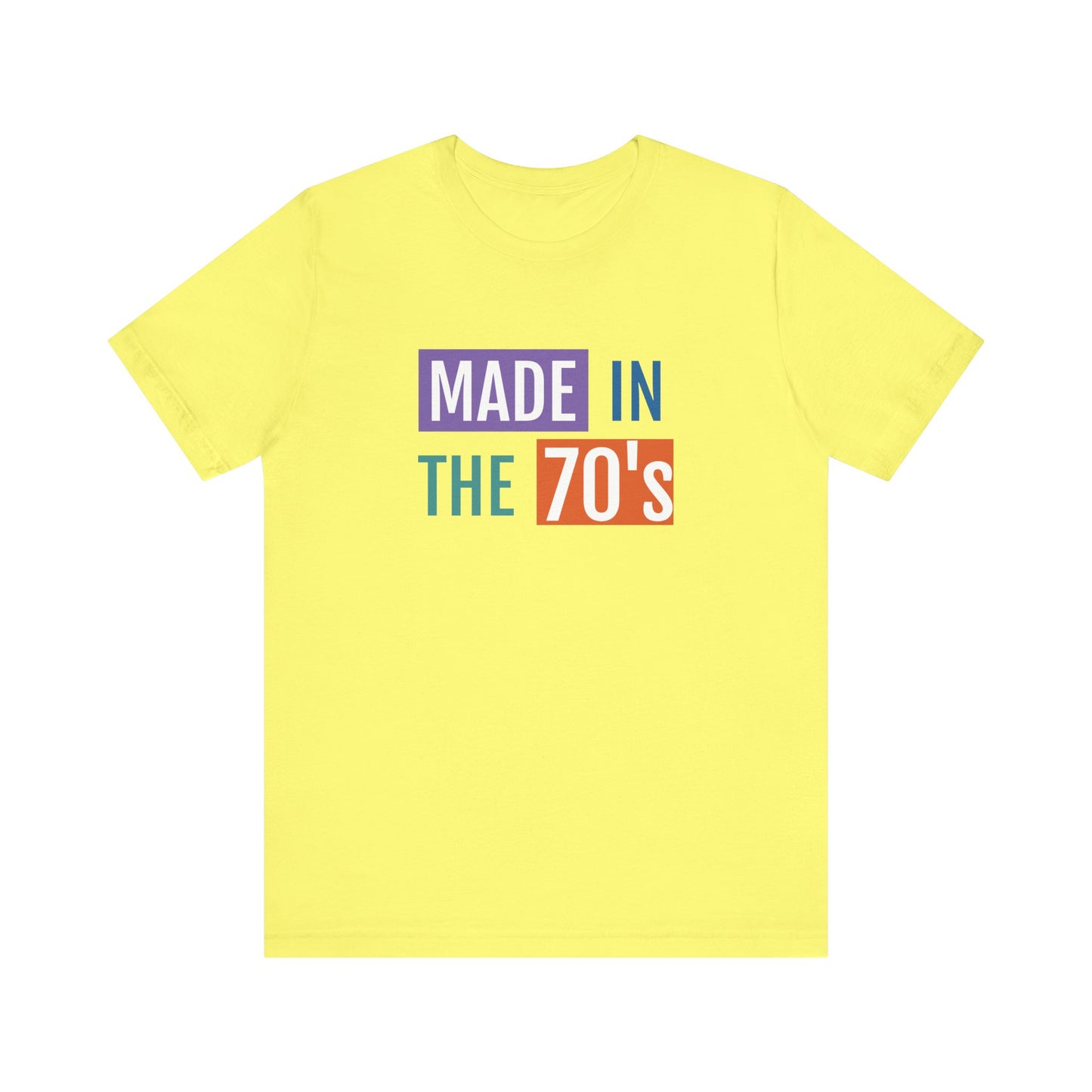 Retro Made in the 70's Unisex Tee - Vintage Style Short Sleeve Shirt