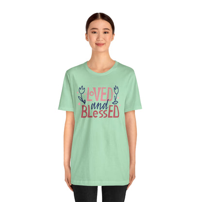 Loved and Blessed Jersey Tee - Sweet Comfort for Everyday Wear