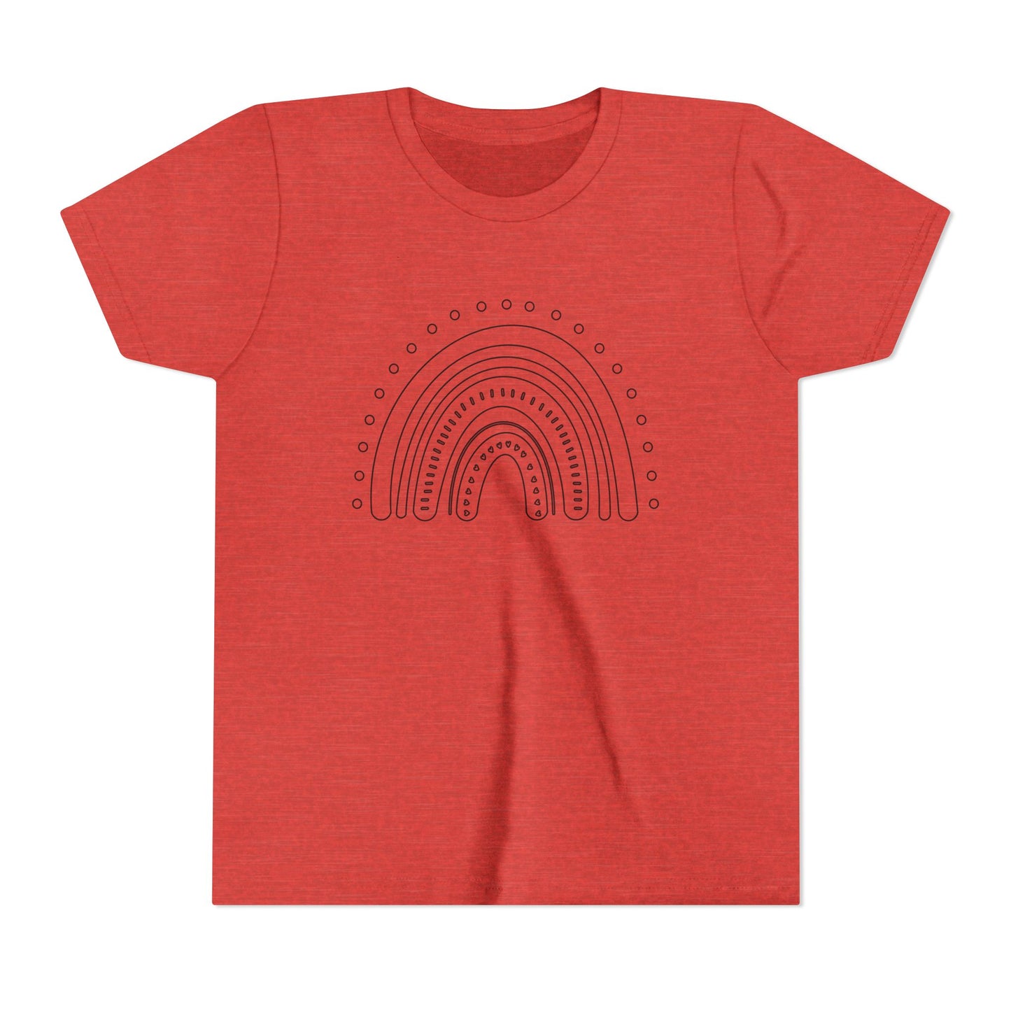 Kids Rainbow Art Short Sleeve Tee - Fun & Colorful Design