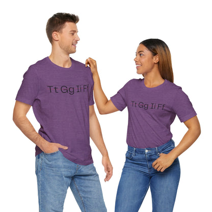 Stylish ABC Typography Unisex Tee | Casual T-Shirt, Lettering Top, Graphic Shirt, Unique Gift for Teachers, Everyday Wear