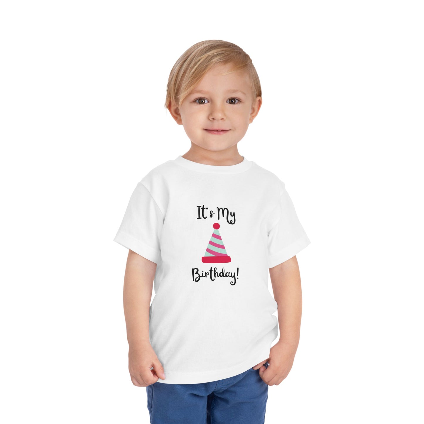 Birthday Party Toddler Tee - "It's My Birthday!"