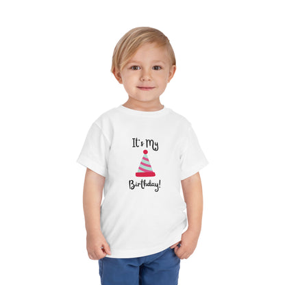 Birthday Party Toddler Tee - "It's My Birthday!"