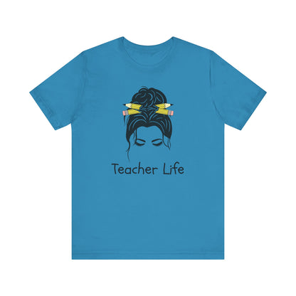 Teacher Life Jersey Tee - Comfortable and Stylish Gift for Educators