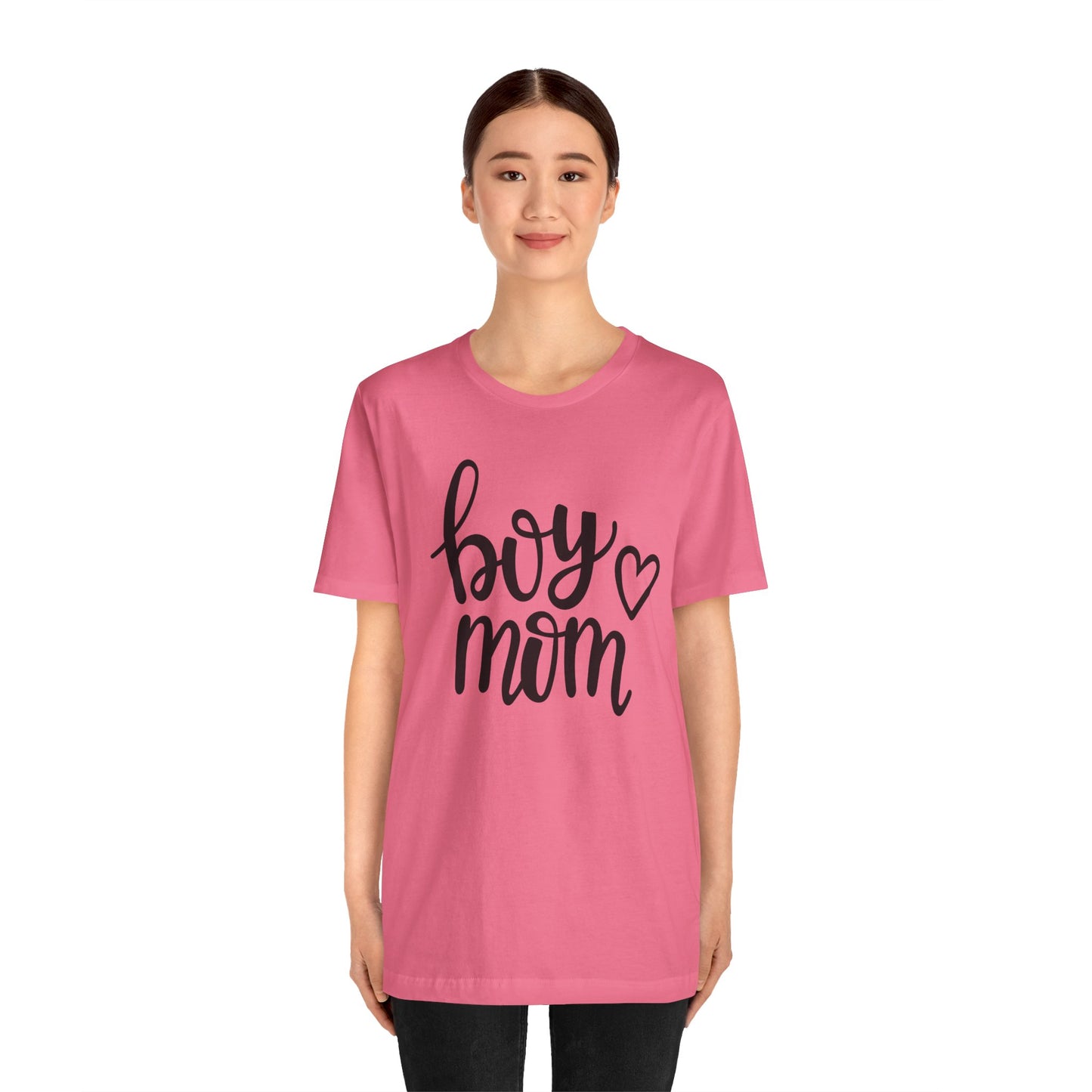 Boy Mom Graphic Tee -Jersey Short Sleeve T-Shirt