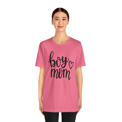 Boy Mom Graphic Tee -Jersey Short Sleeve T-Shirt