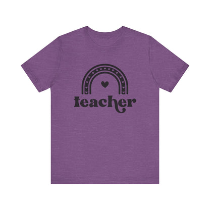 Teacher Rainbow Tee - Unisex Short Sleeve T-Shirt