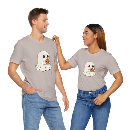 Cute Ghost Halloween Tee, Halloween Shirt, Spooky Season Top, Pumpkin Lover Gift, Casual Fall Wear, Halloween Outfits