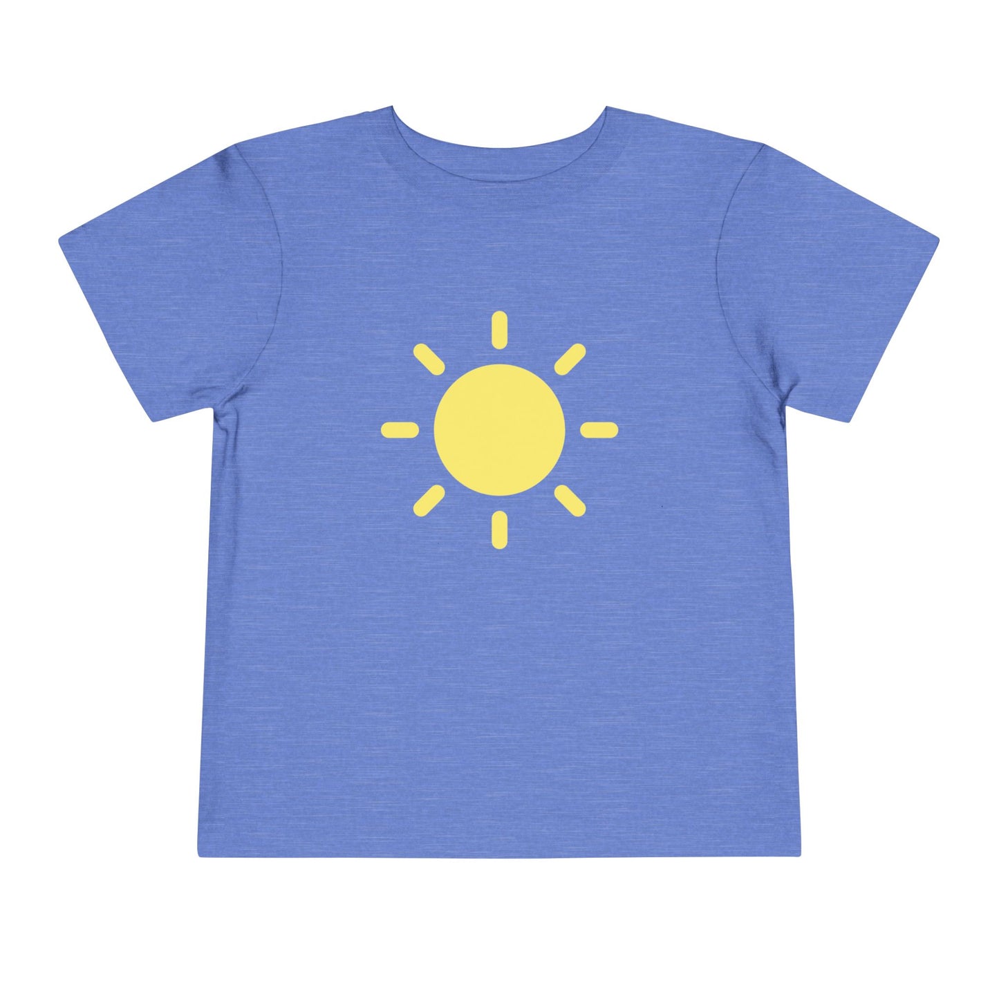 Sunny Days Toddler Short Sleeve Tee - Bright Yellow Sun Design for Playful Kids