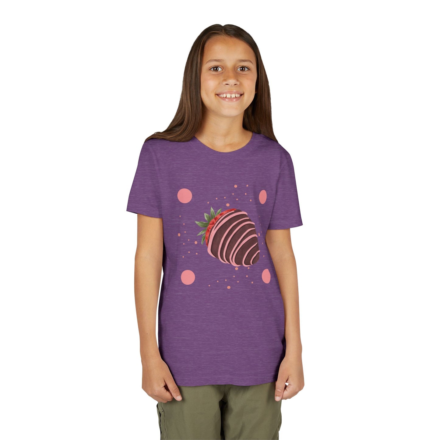 Chocolate Covered Strawberry Youth Tee - Fun & Playful Kid's Shirt for Summer (The Melanie)