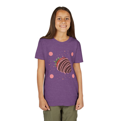 Chocolate Covered Strawberry Youth Tee - Fun & Playful Kid's Shirt for Summer (The Melanie)