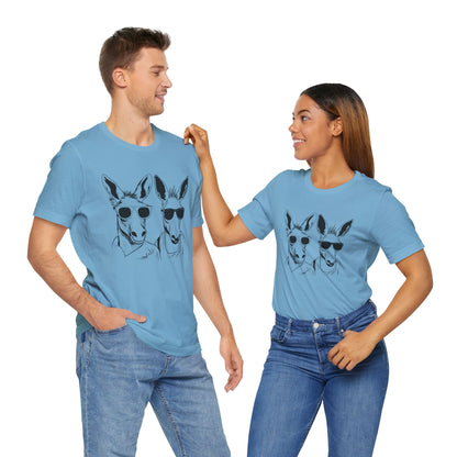 Cool Kangaroo Sunglasses Unisex Tee - Fun & Casual Style for Animal Lovers