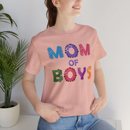 Mom of Boys T-Shirt – Fun & Colorful Tee for Proud Mothers