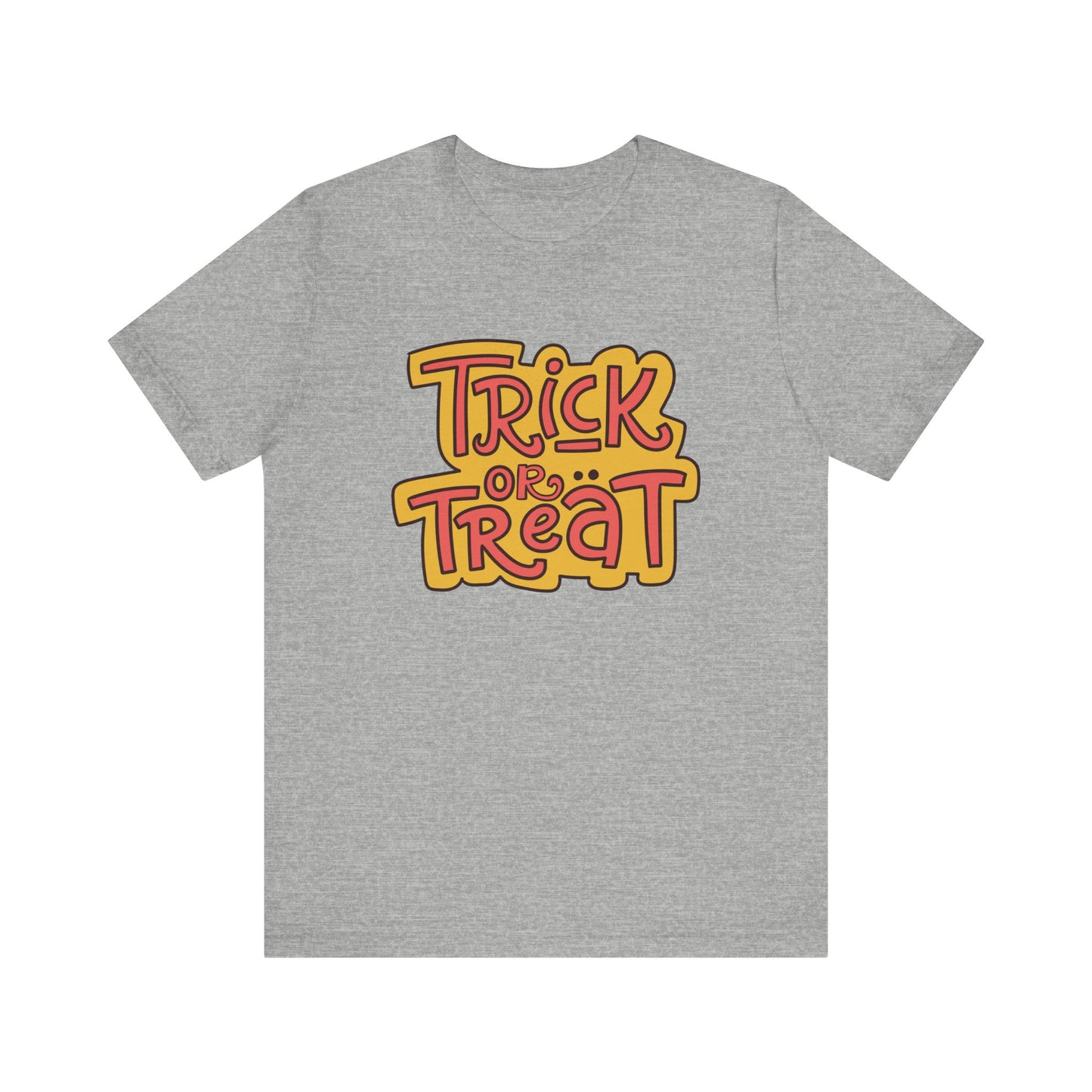 Halloween Trick or Treat Tee, Jersey Short Sleeve Tee, Fall Fashion, Halloween Party Shirt, Casual Wear, Spooky Season Tee